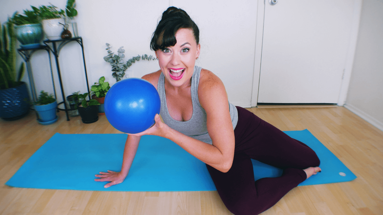Kait with Pilates Stability Ball